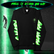 “HELL IS GONNA BE LIT” SWEATSHIRT “OUT OF THIS WORLD EDITION”